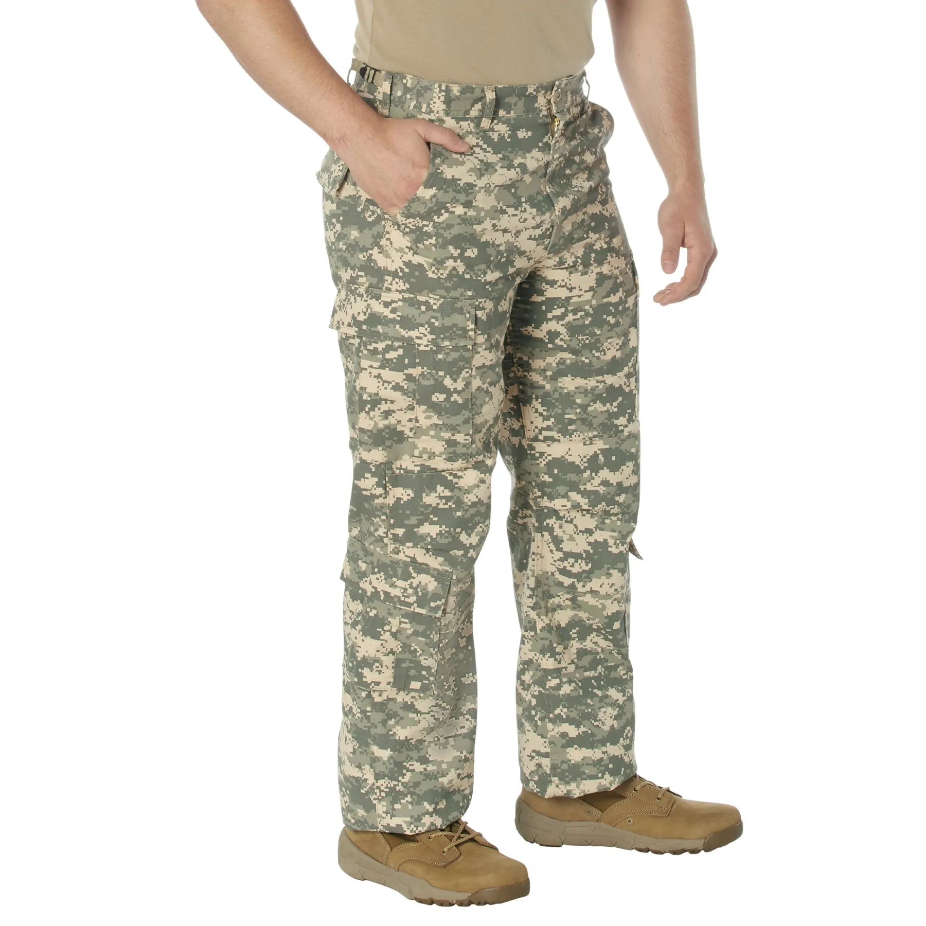 [Vintage Paratrooper] Digital Camo Cargo Fatigue BDU Pants