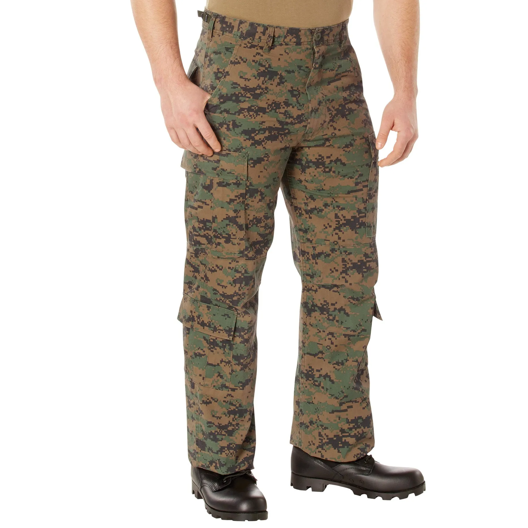 [Vintage Paratrooper] Digital Camo Cargo Fatigue BDU Pants