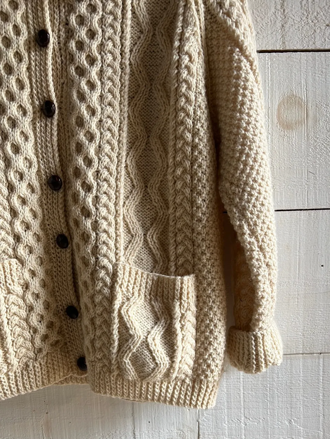 Vintage Wool Fishermen's Sweater