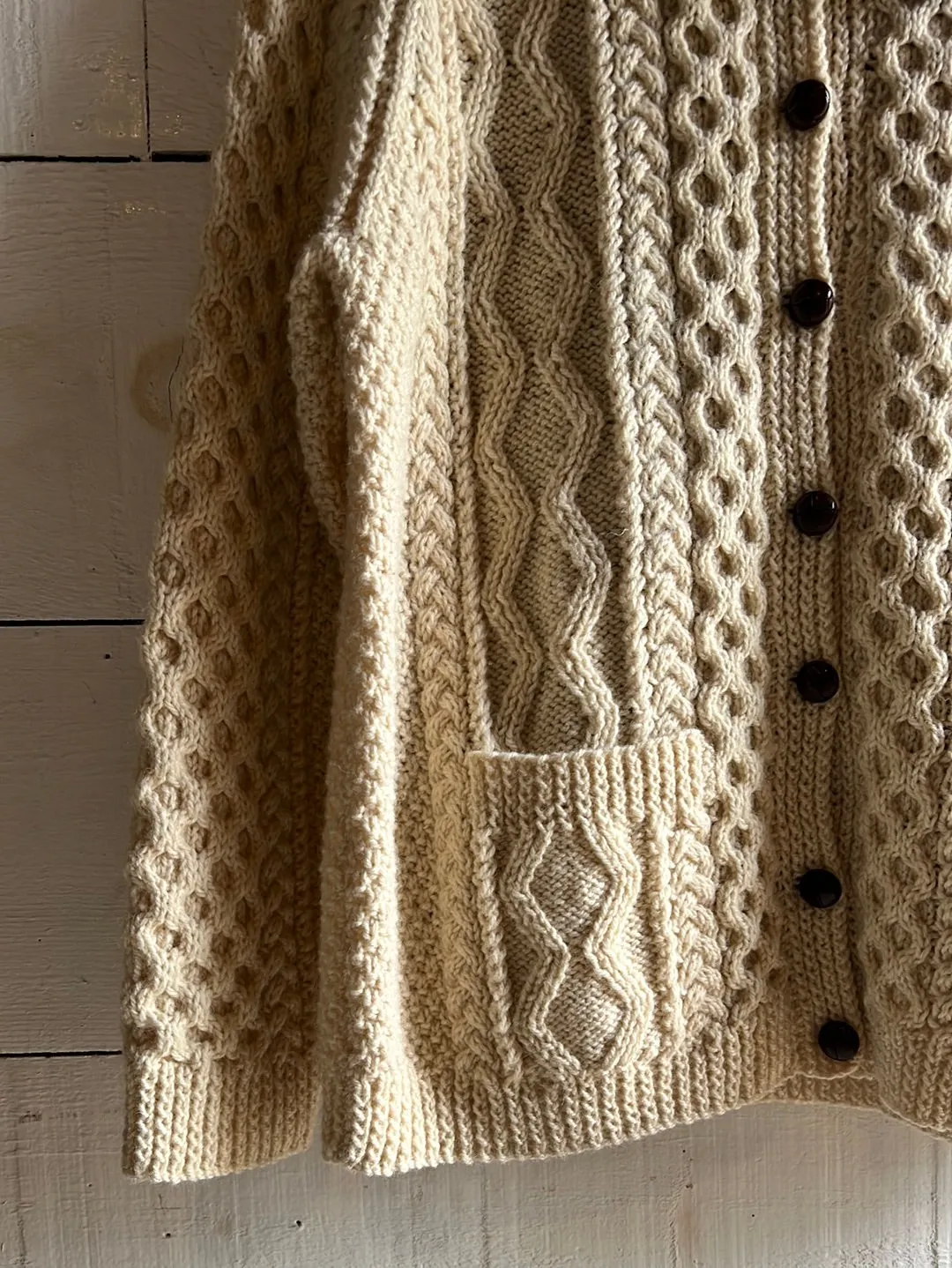 Vintage Wool Fishermen's Sweater