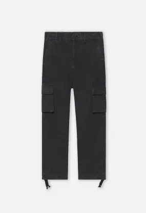 Washed Corpus Cargo Pants / Black