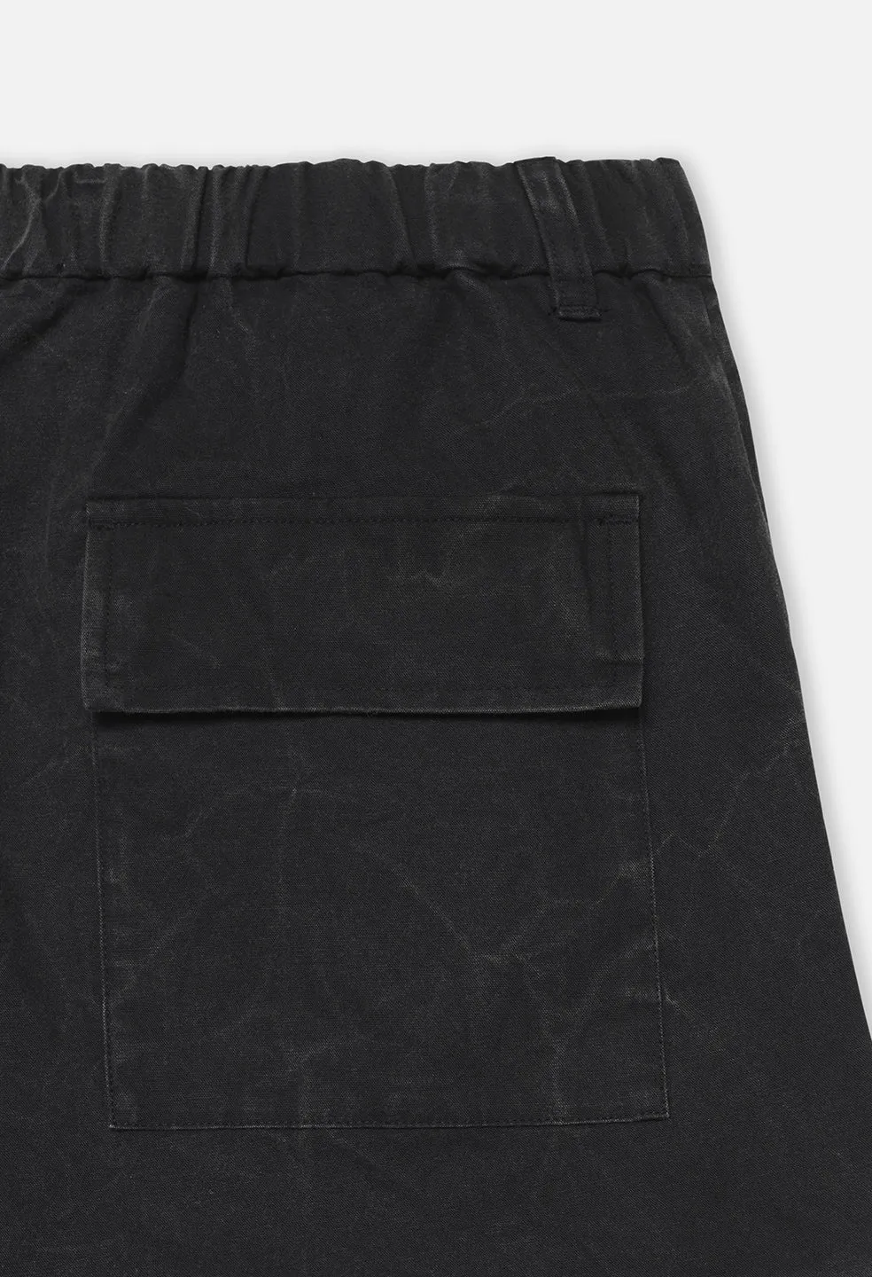 Washed Corpus Cargo Pants / Black