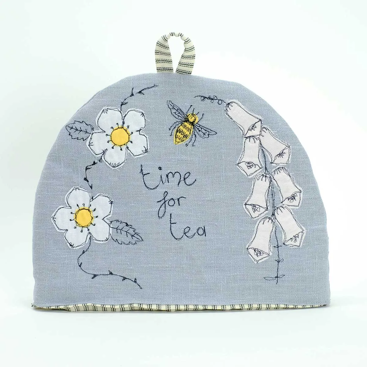 wild flowers (soft blue) small tea cosy