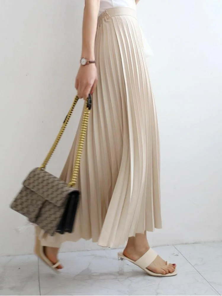 Women's Pleated Long Skirt