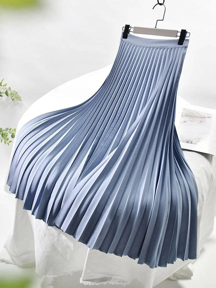 Women's Pleated Long Skirt