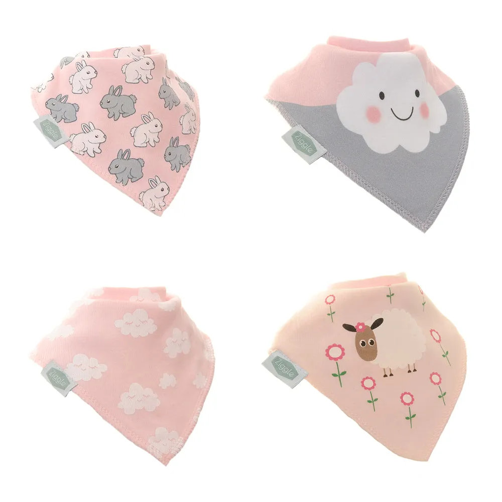 Ziggle - Cuddly Pinks Bib Set