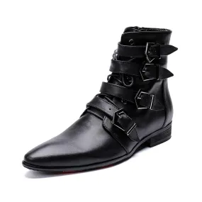 Zip High Top Men Boots