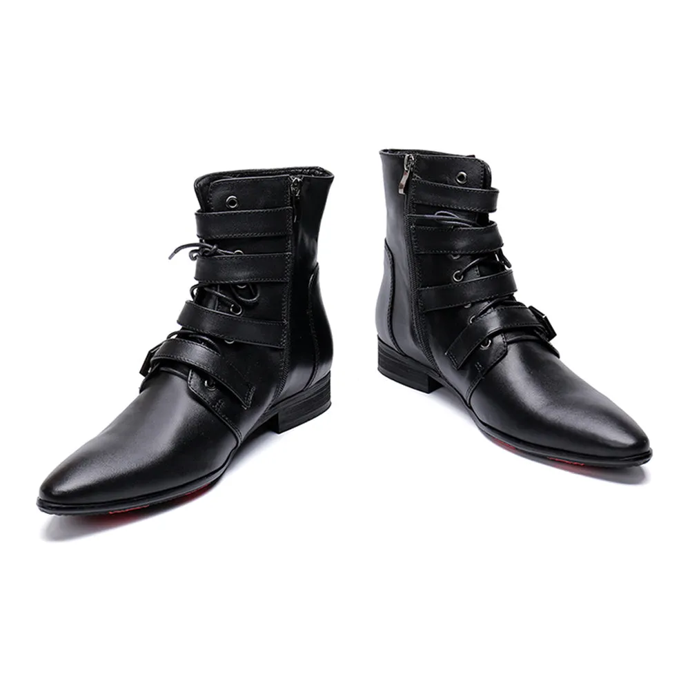 Zip High Top Men Boots