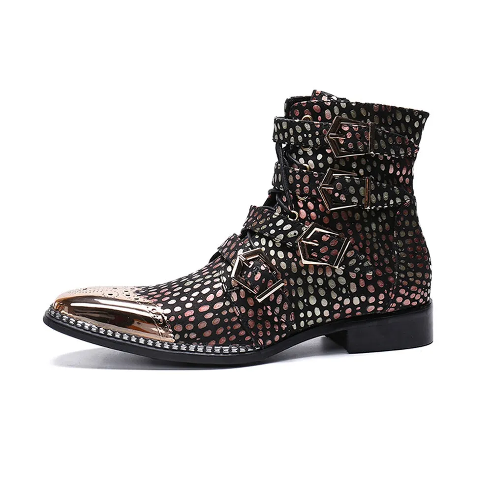 Zip High Top Men Boots